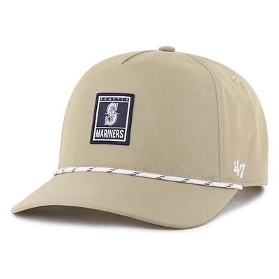 Seattle Mariners Khaki Cozumel '47 Hitch Snapback Hat