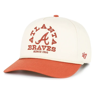 Atlanta Braves Natural Ranchero TT '47 Hitch Snapback Hat