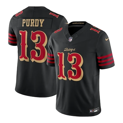 San Francisco 49ers Brock Purdy Black Rivalries Collection Nike Stitched Limited Jersey