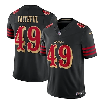 San Francisco 49ers The Faithful Black Rivalries Collection Nike Stitched Limited Jersey
