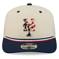 New York Mets 2026 Fourth of July USA 250 Patch New Era 9SEVENTY Trucker Adjustable Snapback Hat