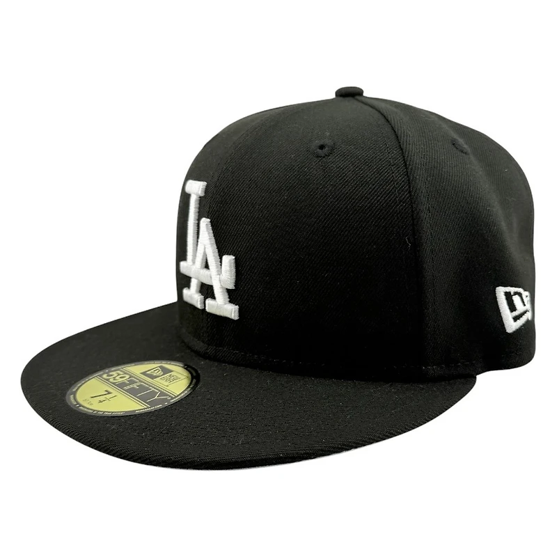 Los Angeles Dodgers Black 2025 WS Champions Patch Icy Blue UV New Era 59FIFTY Fitted Hat