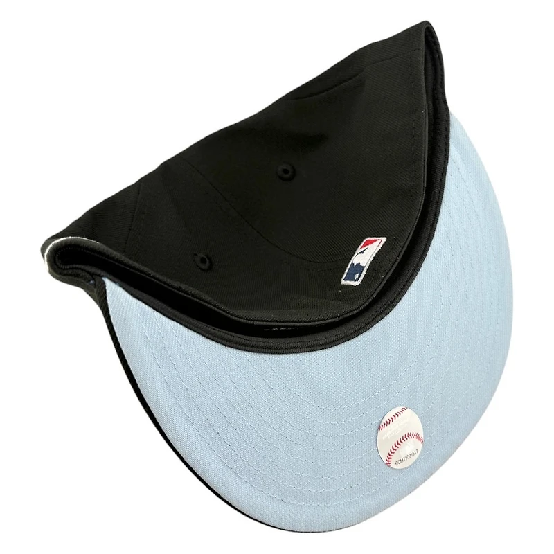 Los Angeles Dodgers Black 2025 WS Champions Patch Icy Blue UV New Era 59FIFTY Fitted Hat