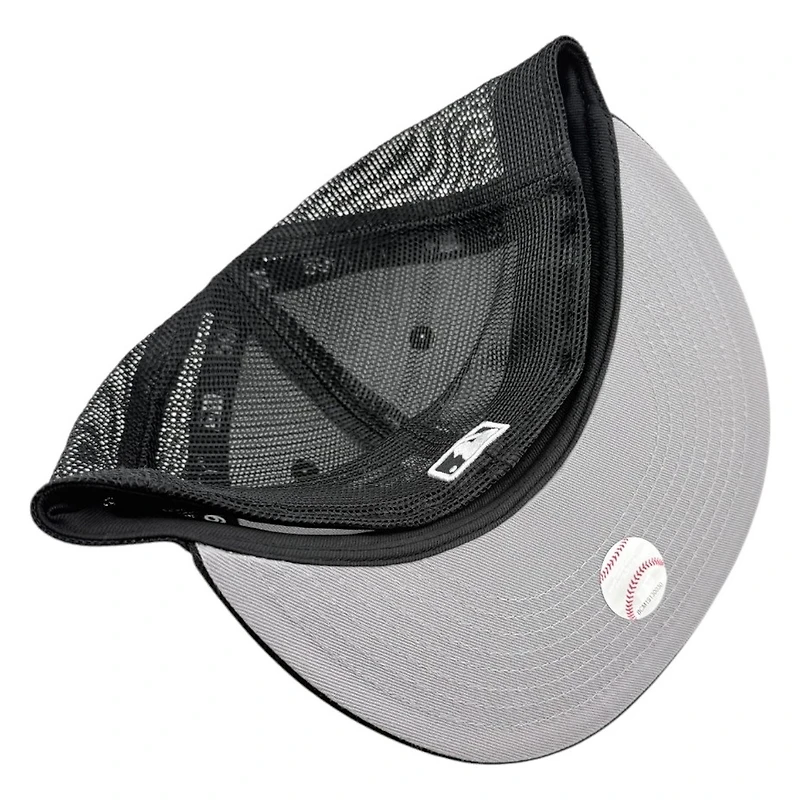 Los Angeles Dodgers Black Trucker Mesh Back Grey UV New Era 59FIFTY Fitted Hat