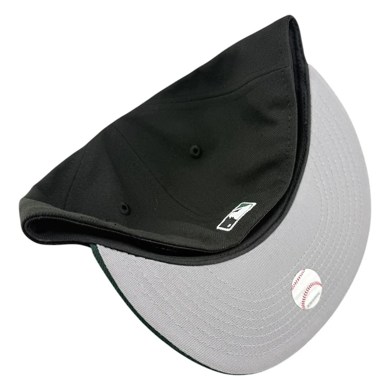 Los Angeles Dodgers Black and Dark Green Two Tone Grey UV New Era 59FIFTY Fitted Hat