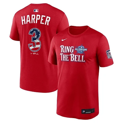 National League Bryce Harper 2026 All-Star Game Sport Red Name & Number Nike T-Shirt
