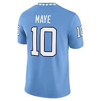 North Carolina Tar Heels Drake Maye Light Blue Jordan Game NCAA Football Jersey