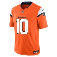 Denver Broncos Bo Nix Orange Home Nike Vapor F.U.S.E Stitched Limited Jersey