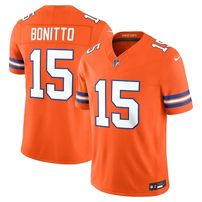 Denver Broncos Nik Bonitto Orange Alternate Mile High 1977 Throwback Nike Vapor F.U.S.E Stitched Limited Jersey