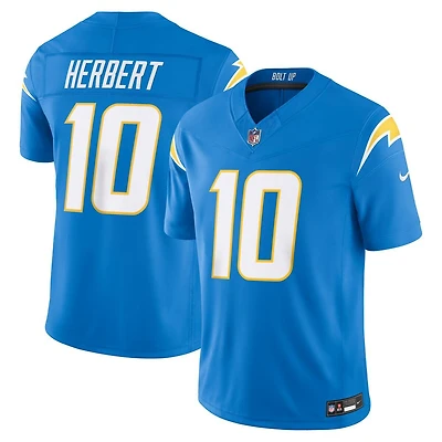 Los Angeles Chargers Justin Herbert Powder Blue Nike Vapor F.U.S.E Stitched Limited Jersey