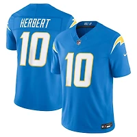 Los Angeles Chargers Justin Herbert Powder Blue Nike Vapor F.U.S.E Stitched Limited Jersey