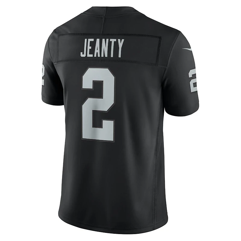 Las Vegas Raiders Ashton Jeanty Black Home Nike Vapor F.U.S.E Stitched Limited Jersey