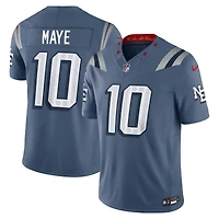 New England Patriots Drake Maye Storm Blue Rivalries Collection Nike Stitched Limited Jersey