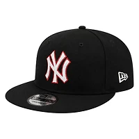New York Yankees Black 75th World Series Patch New Era 9FIFTY Snapback Hat