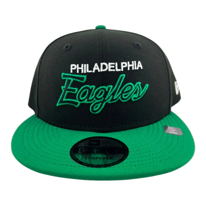 Philadelphia Eagles Black and Kelly Green GameDay New Era 9FIFTY Snapback Hat