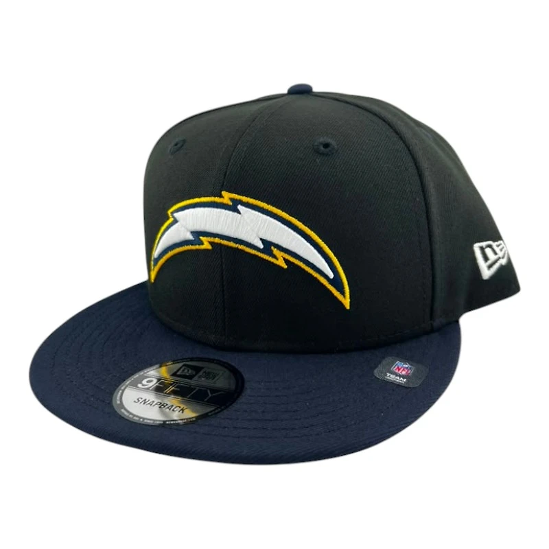 Los Angeles Chargers Black and Navy GameDay New Era 9FIFTY Snapback Hat
