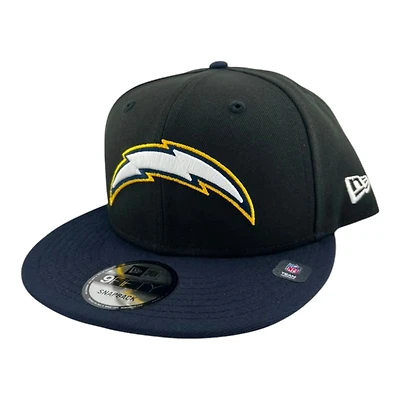 Los Angeles Chargers Black and Navy GameDay New Era 9FIFTY Snapback Hat