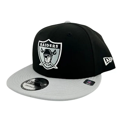 Las Vegas Raiders Black and Gray GameDay New Era 9FIFTY Snapback Hat