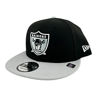 Las Vegas Raiders Black and Gray GameDay New Era 9FIFTY Snapback Hat