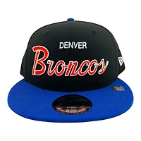 Denver Broncos Black and Royal Blue GameDay New Era 9FIFTY Snapback Hat