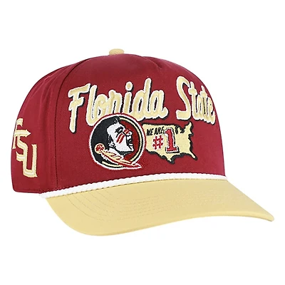 Florida State Seminoles Maroon Mascot Mania '47 Hitch Snapback Hat