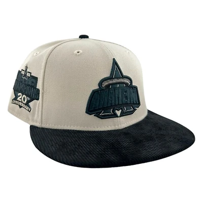 Los Angeles Angels Chrome and Black Corduroy Storm Collection New Era 59FIFTY Fitted Hat