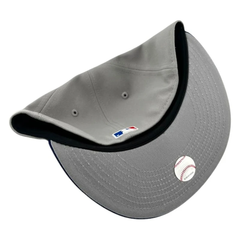 Los Angeles Dodgers Gray and Royal Blue Road New Era 59FIFTY Fitted Hat