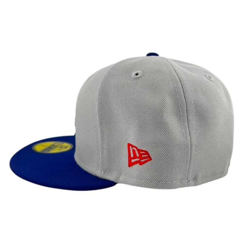 Los Angeles Dodgers Gray White Outline and Royal Blue Road New Era 59FIFTY Fitted Hat