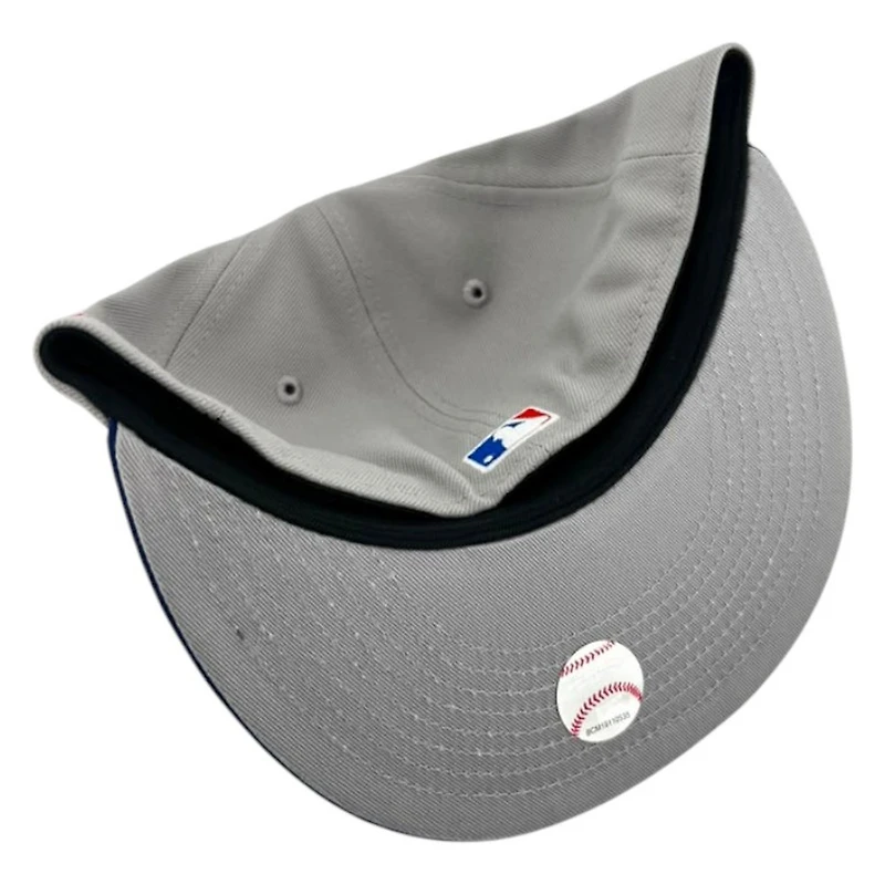 Los Angeles Dodgers Gray White Outline and Royal Blue Road New Era 59FIFTY Fitted Hat