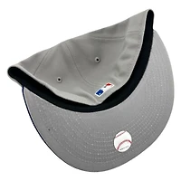 Los Angeles Dodgers Gray White Outline and Royal Blue Road New Era 59FIFTY Fitted Hat