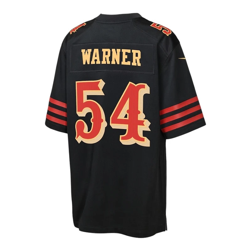 Youth San Francisco 49ers Fred Warner Black Rivalries Collection Nike Game Jersey