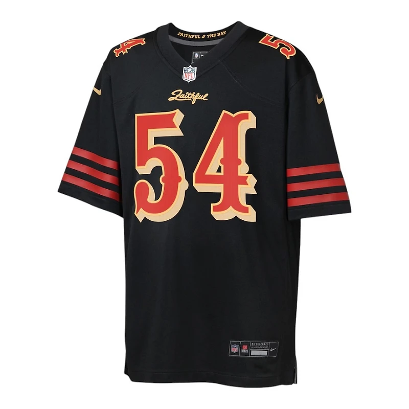 Youth San Francisco 49ers Fred Warner Black Rivalries Collection Nike Game Jersey