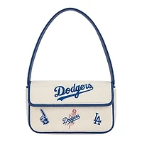 Los Angeles Dodgers Cream and Royal Blue Beaded Bag