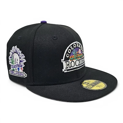 Colorado Rockies Black Leon the Lab Spring Training 2026 Patch Grey UV New Era 59FIFTY Fitted Hat