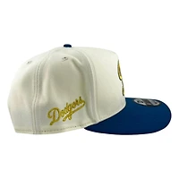 Los Angeles Dodgers Chrome and Blue City Connect Summer of Chrome New Era 9FIFTY A-Frame Hat