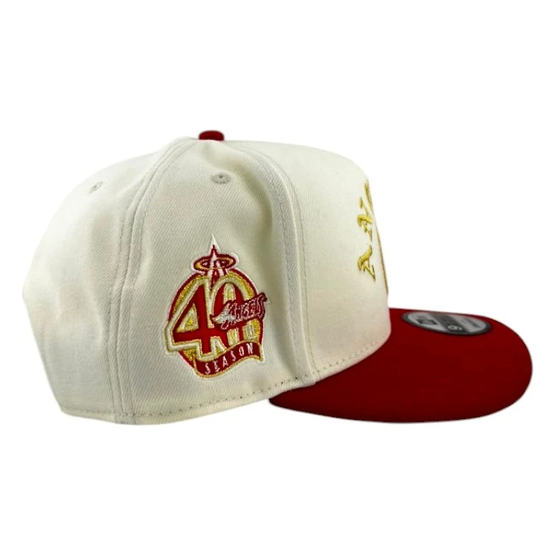 Los Angeles Angels Chrome and Red Arch Summer of Chrome New Era 9FIFTY A-Frame Hat