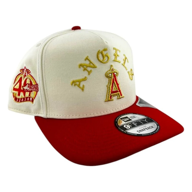 Los Angeles Angels Chrome and Red Arch Summer of Chrome New Era 9FIFTY A-Frame Hat