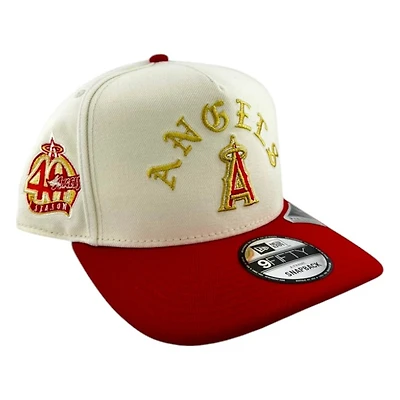 Los Angeles Angels Chrome and Red Arch Summer of Chrome New Era 9FIFTY A-Frame Hat
