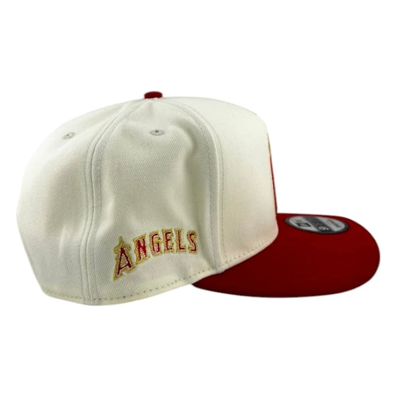 Los Angeles Angels Chrome and Red Summer of Chrome New Era 9FIFTY A-Frame Hat