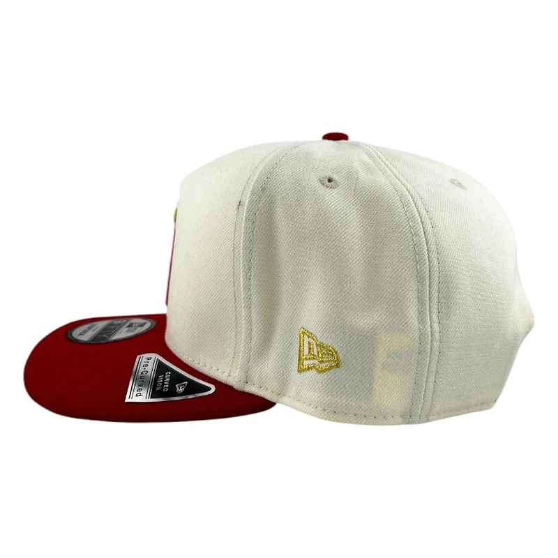 Los Angeles Angels Chrome and Red Summer of Chrome New Era 9FIFTY A-Frame Hat