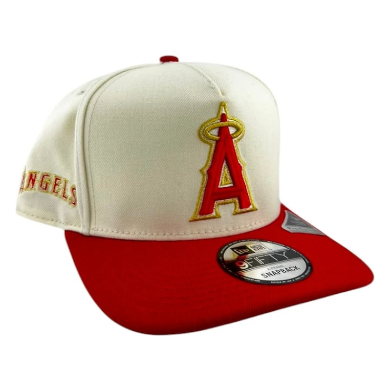 Los Angeles Angels Chrome and Red Summer of Chrome New Era 9FIFTY A-Frame Hat