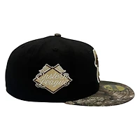 Akron RubberDucks Black and Realtree Eastern League Patch New Era 59FIFTY Fitted Hat