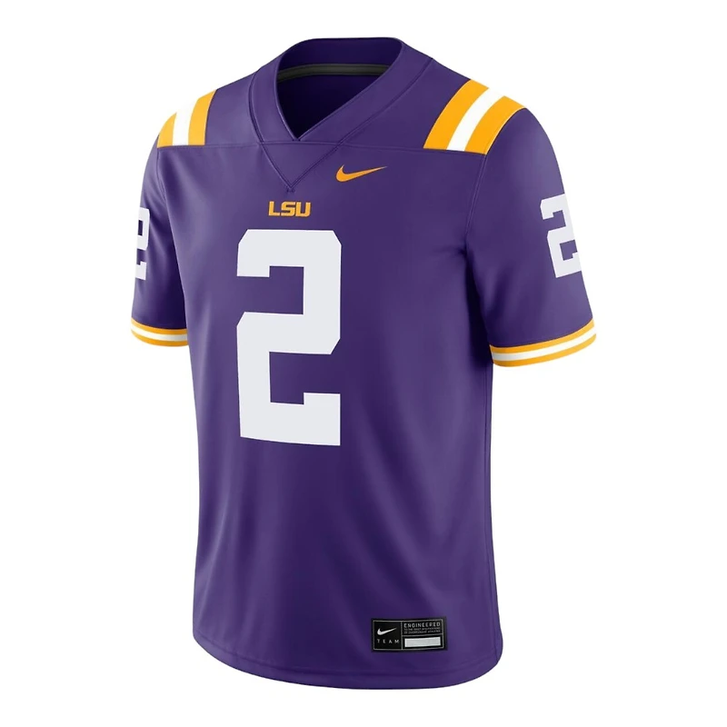 LSU Tigers Justin Jefferson Purple NCAA Nike Game Jersey