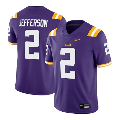 LSU Tigers Justin Jefferson Purple NCAA Nike Game Jersey
