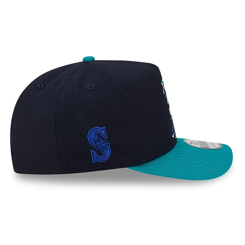 Seattle Mariners Navy Cartoon New Era 9FIFTY A-Frame Snapback Hat