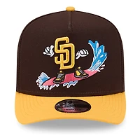 San Diego Padres Brown Cartoon New Era 9FIFTY A-Frame Snapback Hat