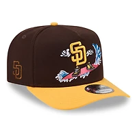 San Diego Padres Brown Cartoon New Era 9FIFTY A-Frame Snapback Hat