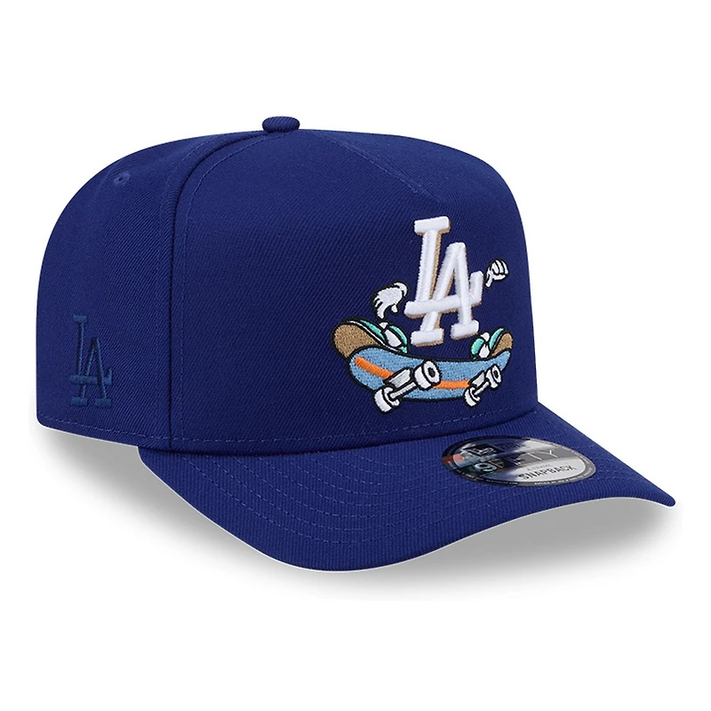 Los Angeles Dodgers Navy Cartoon New Era 9FIFTY A-Frame Snapback Hat