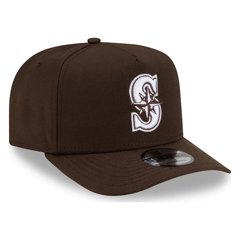 Seattle Mariners Walnut Brown New Era 9FIFTY A-Frame Snapback Hat