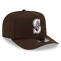 Seattle Mariners Walnut Brown New Era 9FIFTY A-Frame Snapback Hat